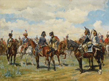 古典的 Painting - LES DEUX AMIS エルネスト・メソニエ 学術軍事戦争